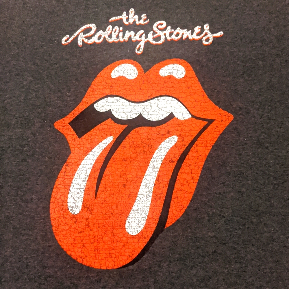 The Rolling Stones Black and Orange Short Sleeve Tee